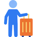 Free Reisender Passagier Gepack Symbol