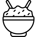 Free Reisschussel Reis Stabchen Icon