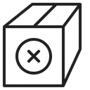Free Remove Package Parcel Box Icon