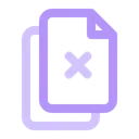 Free Delete Document File Icon