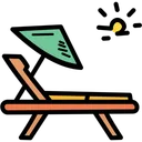 Free Rest Chair Sunbath Icon