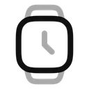 Free Reloj Cuadrado Icon