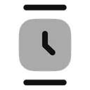 Free Reloj Cuadrado Minimalista Icon