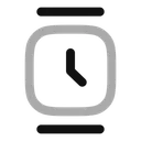 Free Reloj Cuadrado Minimalista Icon