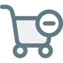 Free Remove Basket Cart Icon