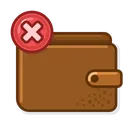 Free Remove Wallet  Icon