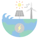 Free Renewable Energy  Icon