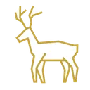 Free Rentier Hirsch Weihnachten Symbol