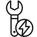 Free Electric Car Repair Work Icon