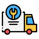 Free Repair Service Service Van Icône