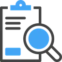 Free Report Analysis Clipboard Search Icon