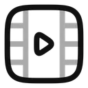 Free Reproducción de fotogramas de vídeo vertical  Icono
