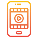 Free Reproductor De Video Telefono Inteligente Streaming Icono