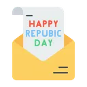 Free Republic Day Envelope Icon