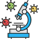 Free A Microscope Research Virus Microscope Icon