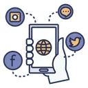 Free Medias Sociaux Reseaux Sociaux Application Icon