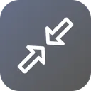 Free Resize Minimum Arrow Icon