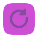 Free Restart square  Icon