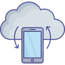 Free Restauracion De Datos Sincronizacion De Datos Copia De Seguridad De Datos Moviles Icono