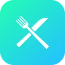 Free Restaurant Knife Fork Icon