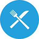 Free Restaurant Knife Fork Icon