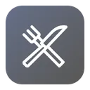 Free Restaurant Knife Fork Icon