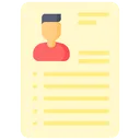 Free Resume Cv Profile Icon