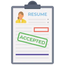 Free Resume Accepted  Icon