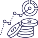 Free Resumen Financiero Crecimiento Grafico Icon