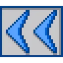 Free Retrocesso Rapido Seta Pixel Art Icon