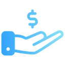 Free Revenue Hand Gesture Dollar Icon