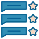 Free Review Feedback Rating Icon