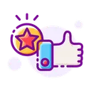 Free Rate Feedback Thumbs Up Icon