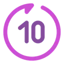 Free Rewind Seconds Forward Icon