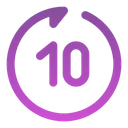 Free Rewind Seconds Forward Icon