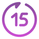 Free Rewind Seconds Forward Icon