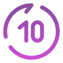 Free Rewind Seconds Forward Icon