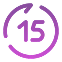 Free Rewind Seconds Forward Icon