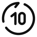 Free Rewind Seconds Forward Icon