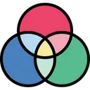 Free RGB 색상 모델 색상 구조 아이콘