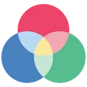 Free RGB 색상 모델 색상 구조 아이콘