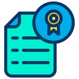 Free Ribbon Document  Icon