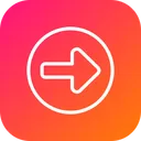 Free Right Turn Indication Icon
