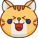 Free Haha Emoticon Gato Ícone