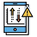 Free Risk Investment Warning Graph Icon