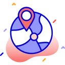 Free River Location Location Map Icon