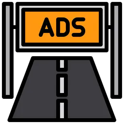 Free Road Banner  Icon