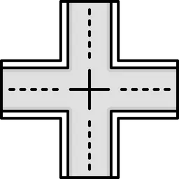 intersection road clipart free