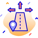 Free Road Location Direction Road Icon