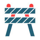Free Road Obstruction Sign Road Icon